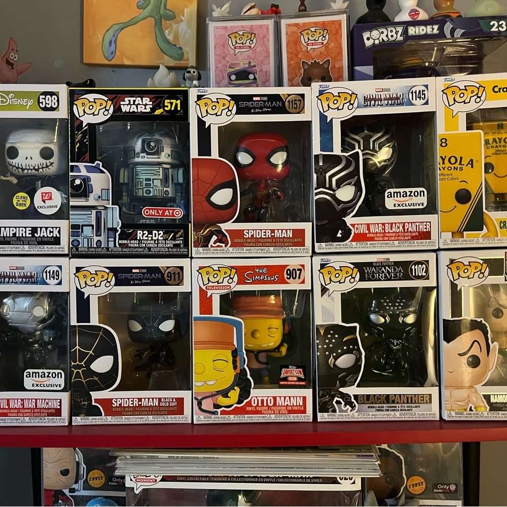 Funko Pop Vinyl Figure Lot of 10